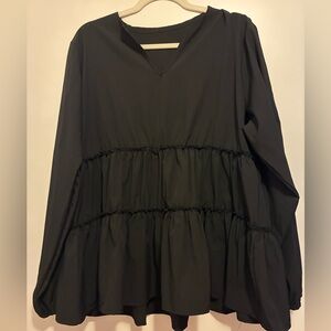 Shein Elegant Black Women's Top